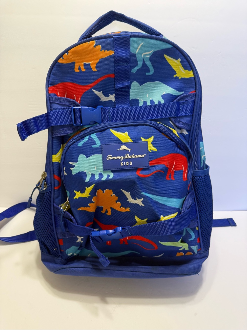 Tommy Bahama Kids Multicolor Dinosaur Backpack - Blue Base 16x12